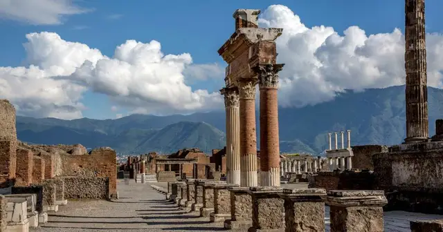 Ancient ruins at Pompeii