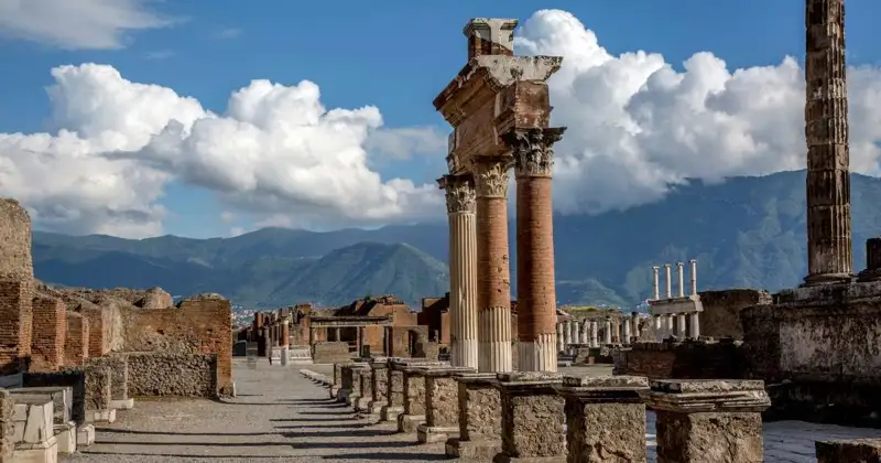 Ancient ruins at Pompeii